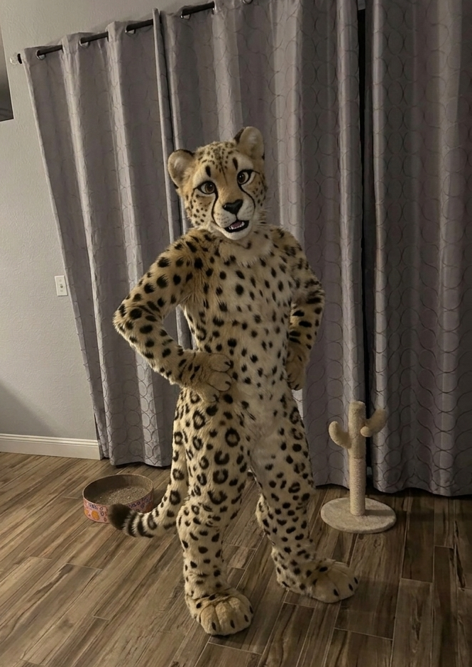 Custom cheetah full fursuit