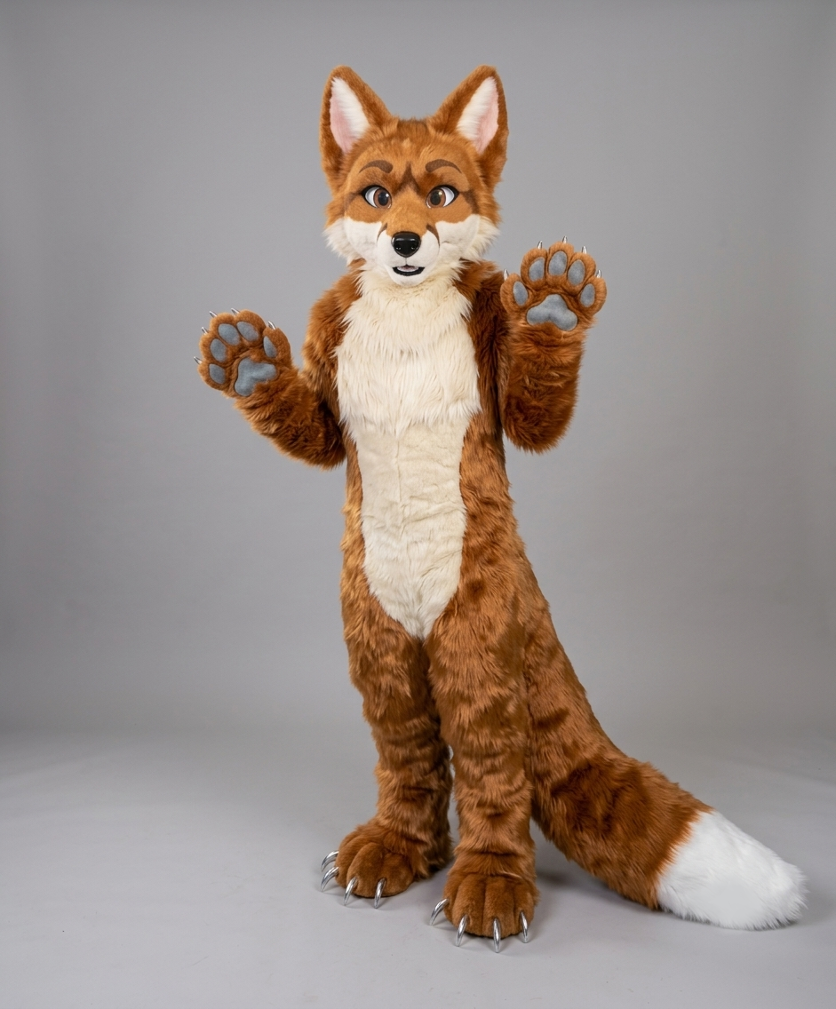 Custom fox fursuit